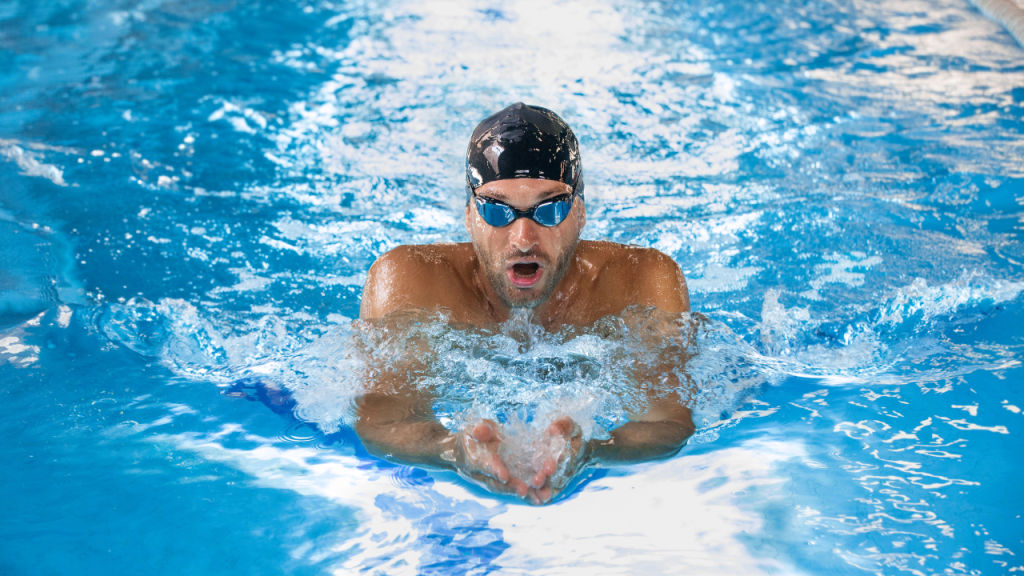 Swimming lowers cortisol